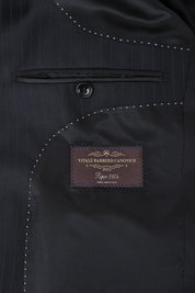 Costume en laine à rayures - Gris anthracite