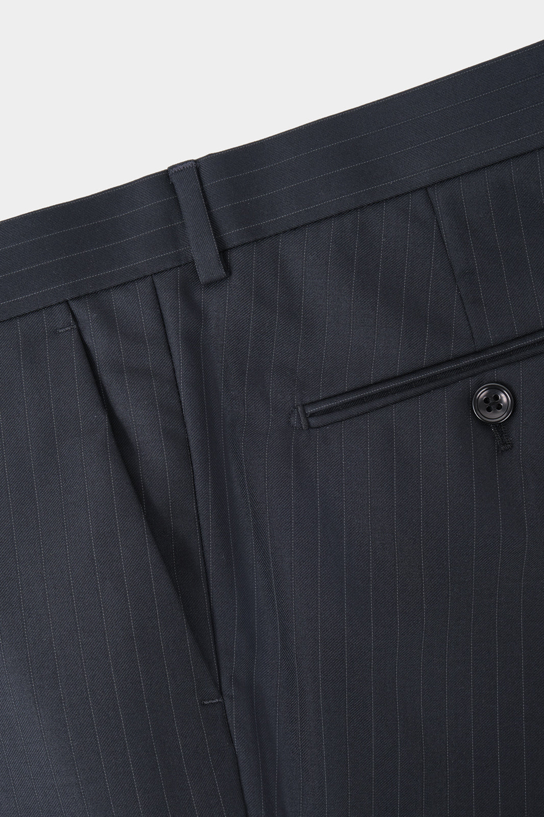 Costume en laine à rayures - Gris anthracite