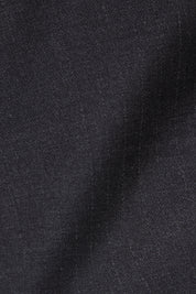 Costume revers large à légères rayures - Gris anthracite