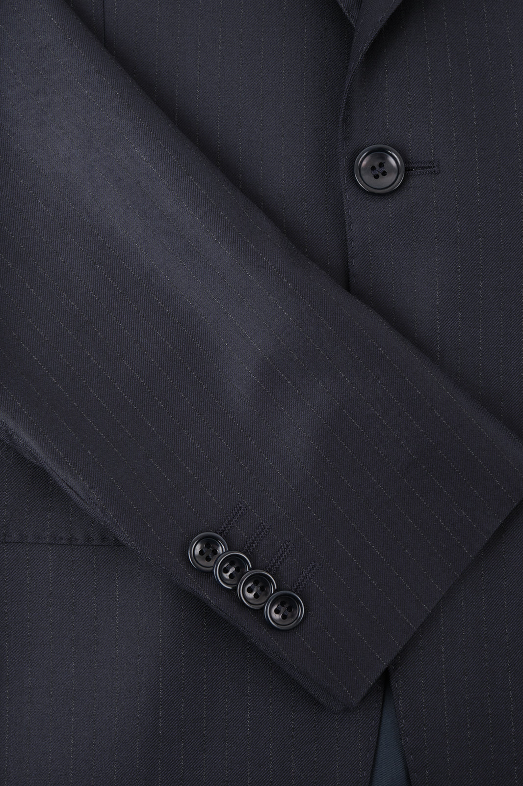 Costume revers large à légères rayures - Gris