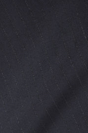 Costume revers large à légères rayures - Gris