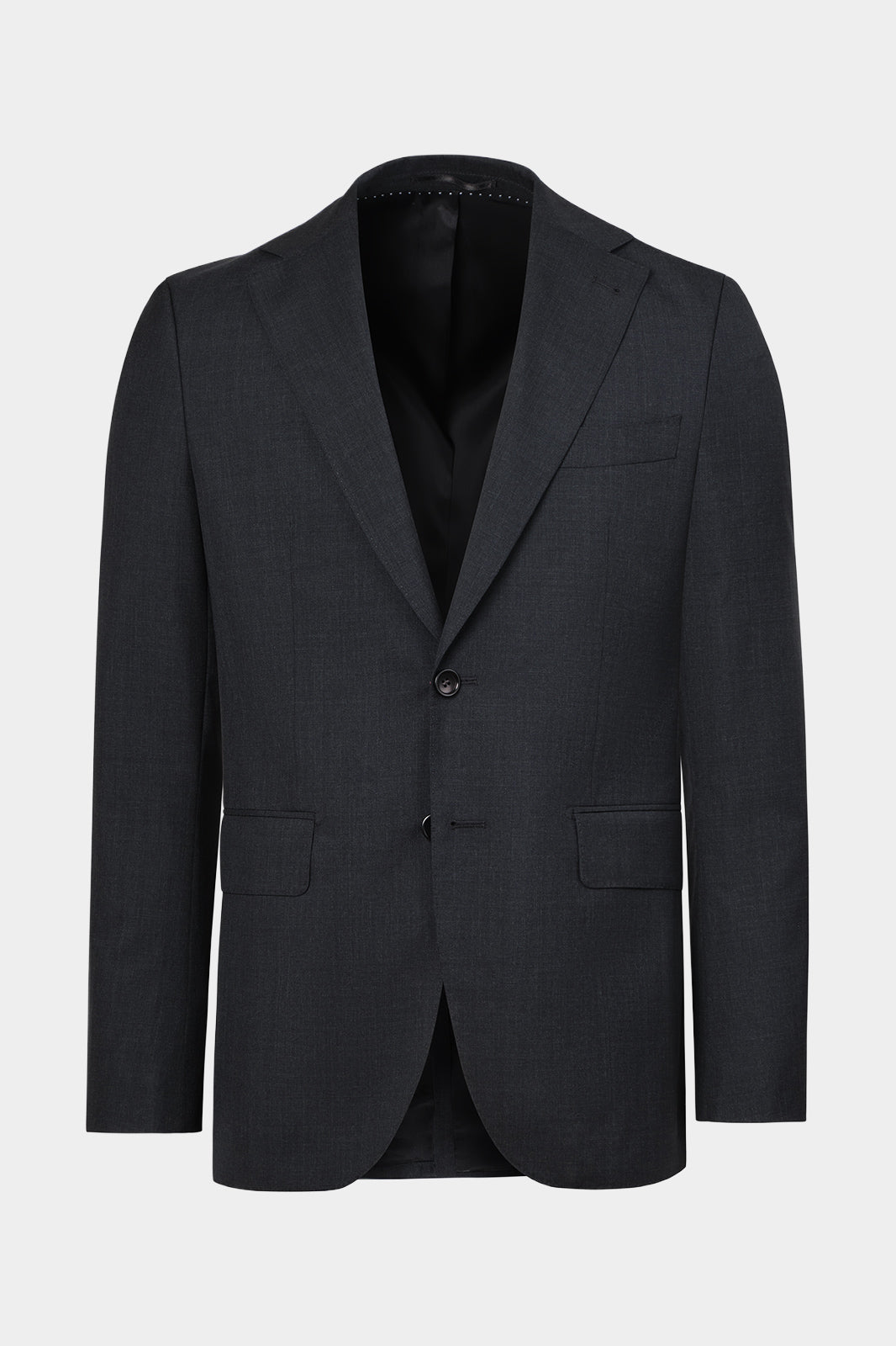 Striped Wool Suit - Anthracite Grey