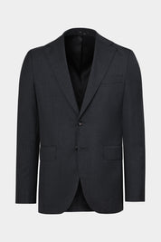 Striped Wool Suit - Anthracite Grey