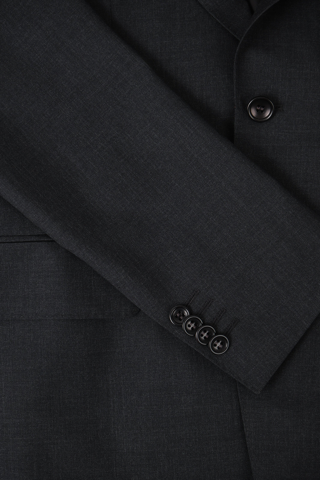Striped Wool Suit - Anthracite Grey
