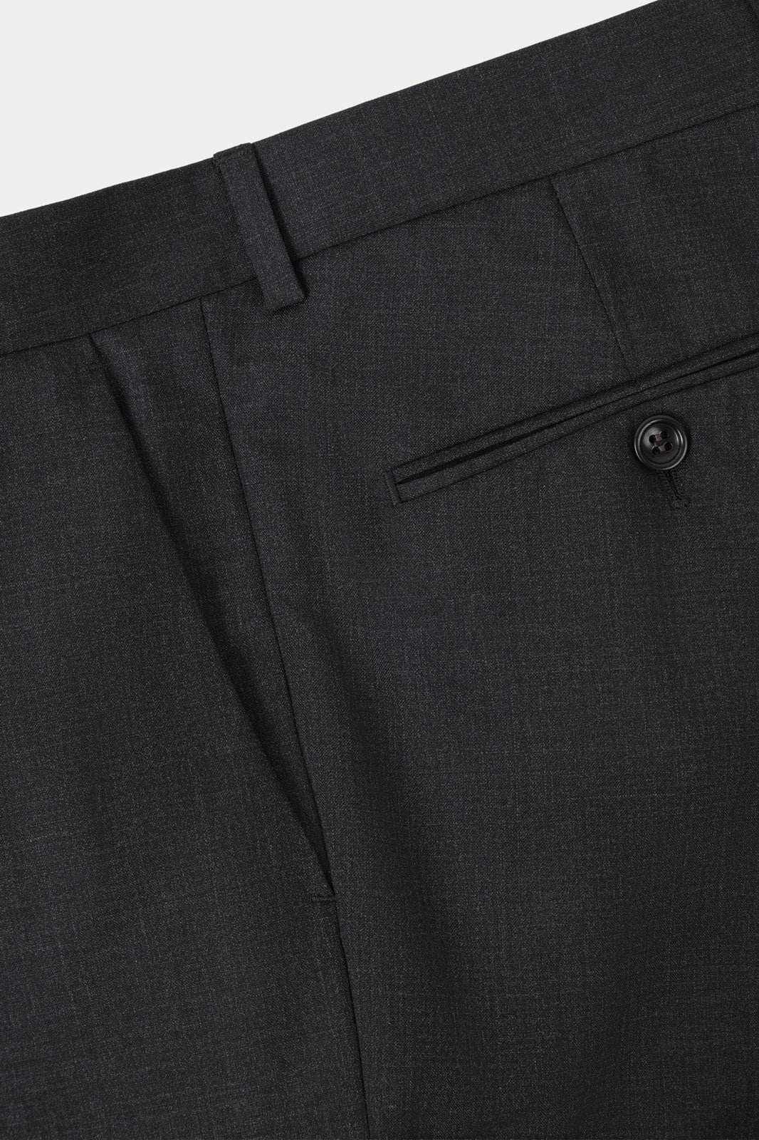 Striped Wool Suit - Anthracite Grey