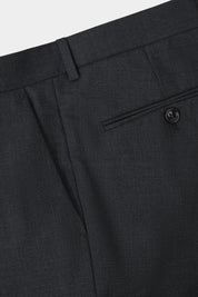 Striped Wool Suit - Anthracite Grey