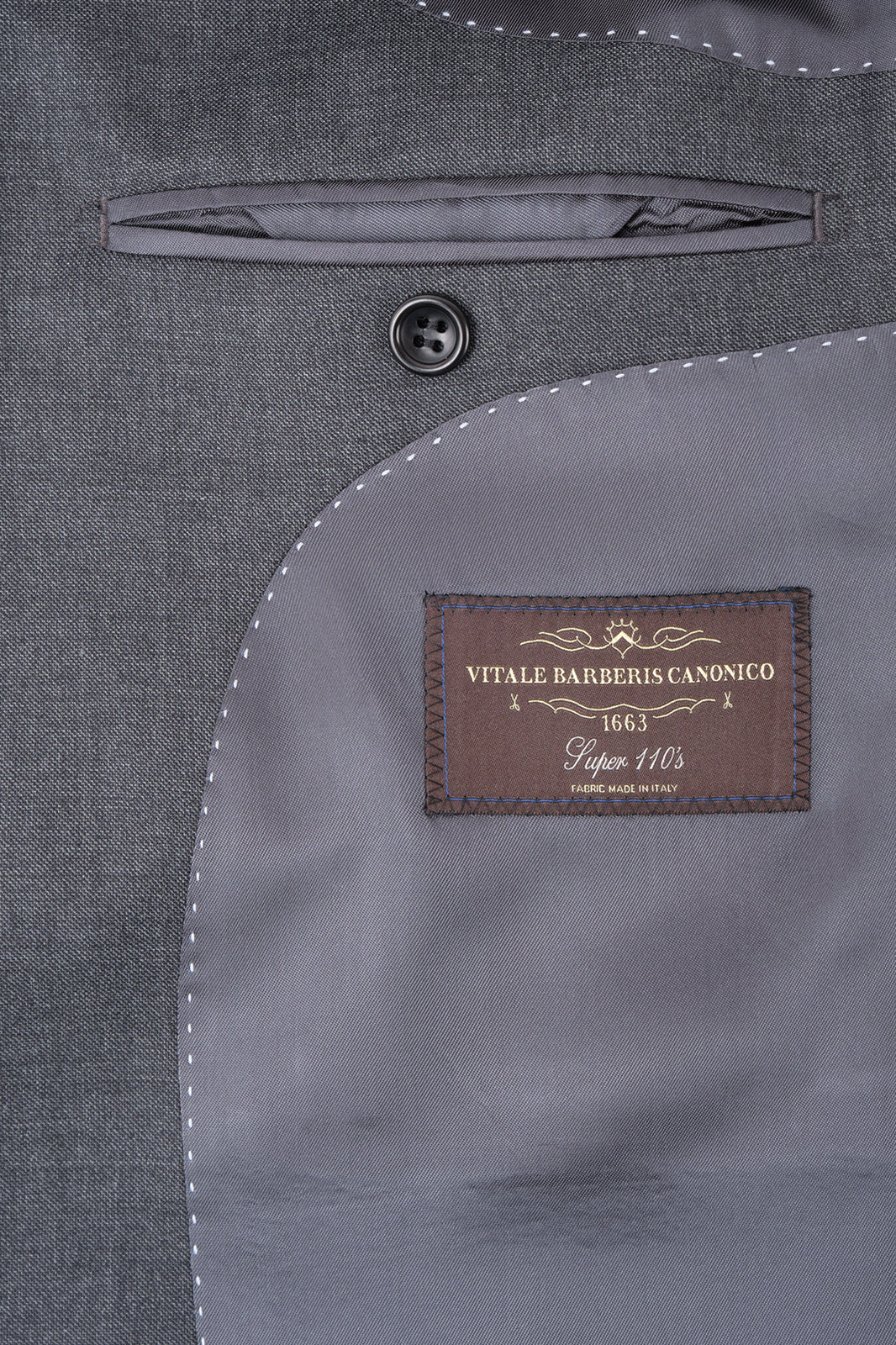 Costume revers large - Gris