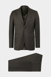 Costume revers large - Kaki foncé