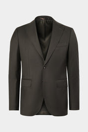 Costume revers large - Kaki foncé