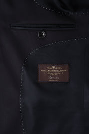 Costume en laine revers large - Marine