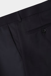 Costume en laine revers large - Marine
