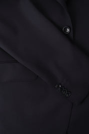 Costume en laine revers large - Marine