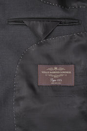 Costume en laine revers large - Gris anthracite