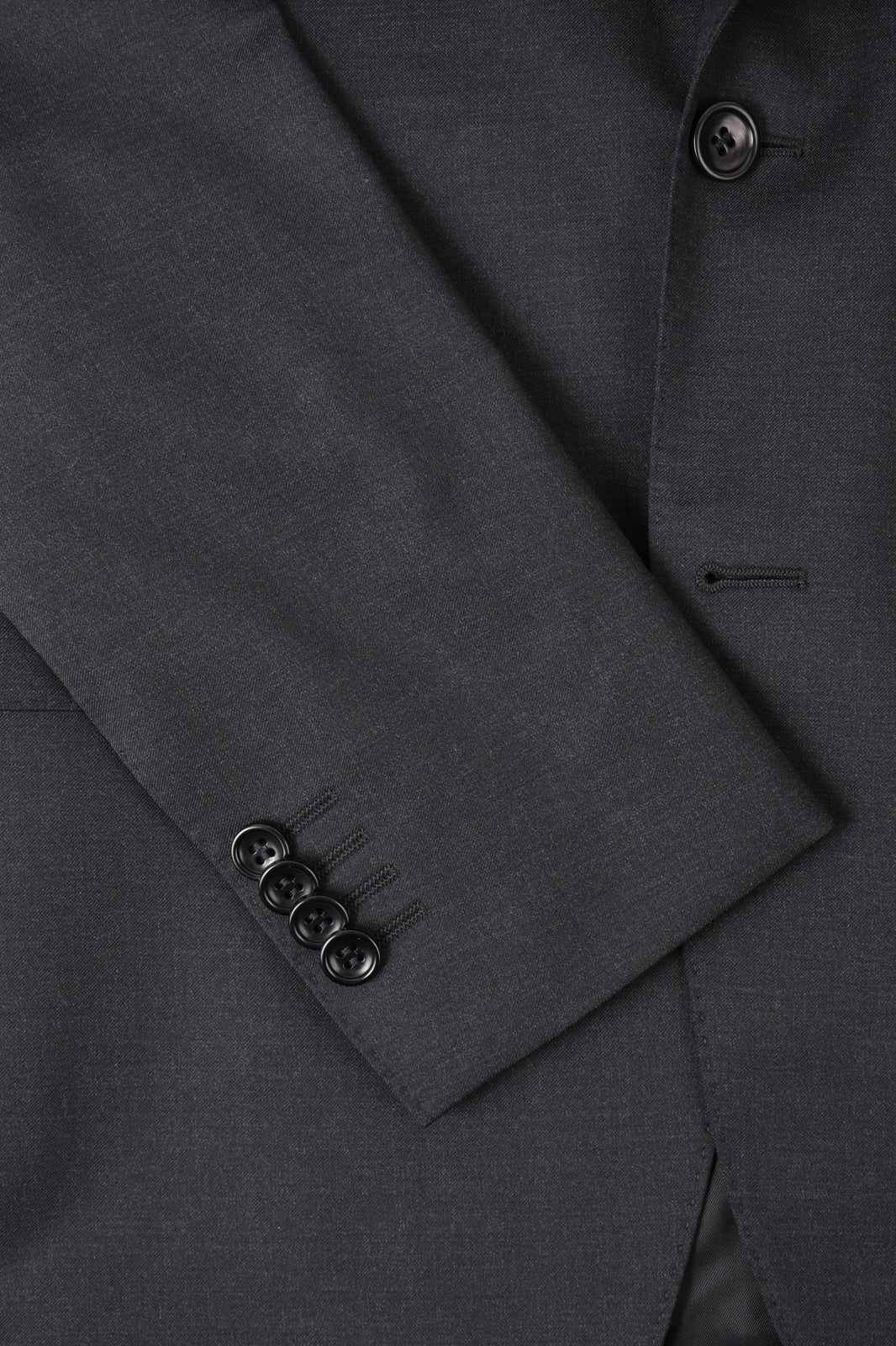 Costume en laine revers large - Gris anthracite