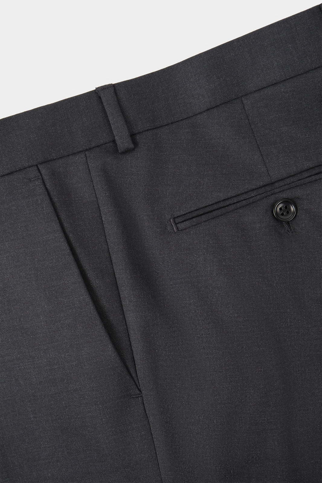 Costume en laine revers large - Gris anthracite