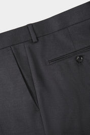 Costume en laine revers large - Gris anthracite