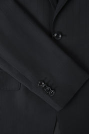 Costume à rayures fondues - Noir