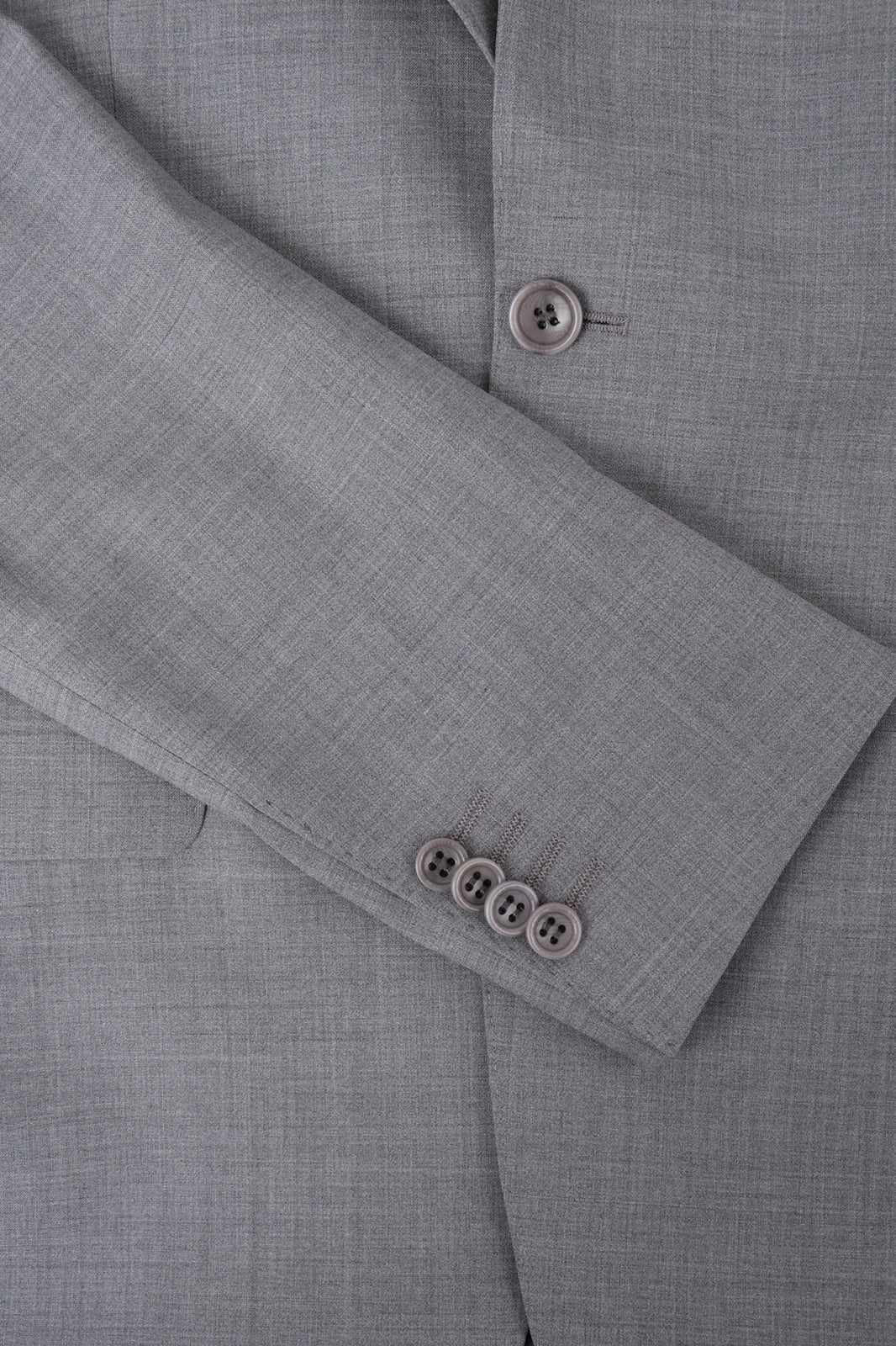 Costume 3 pièces en laine stretch - Gris moyen