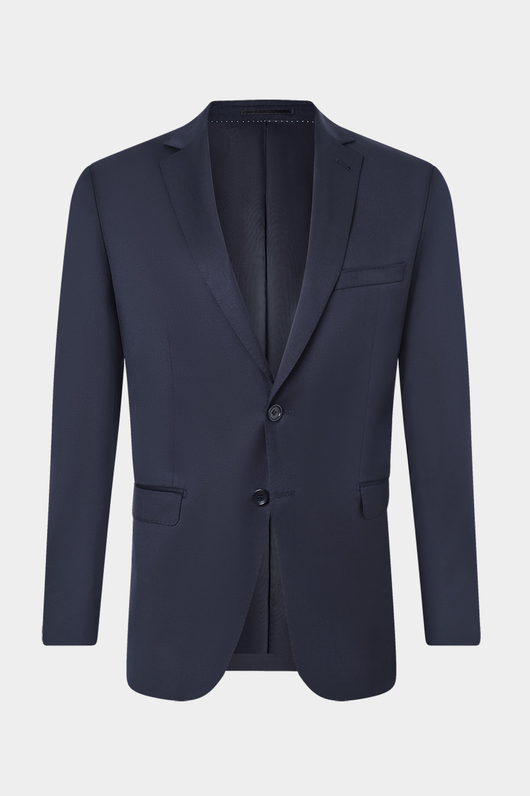 Slim Lapel Non-Fitted Suit - Dark Navy 