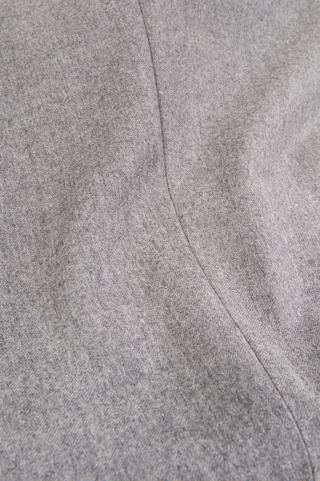 Fine Lapel Flannel Suit - Light Grey 