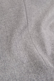 Fine Lapel Flannel Suit - Light Grey 