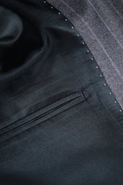 Costume en laine - Gris claire à rayure