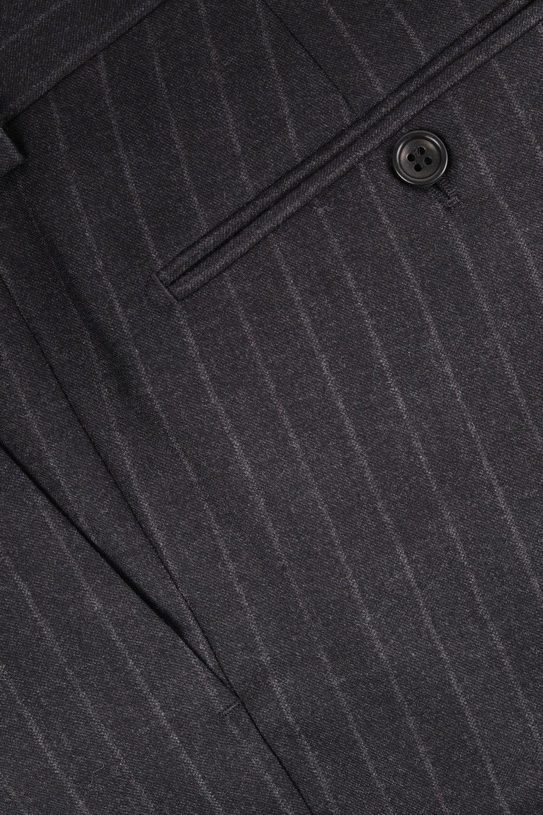 Costume en laine à rayures - Gris Anthracite