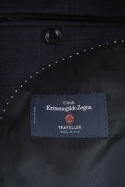 Wool suit - Greyish blue - Prince of Wales