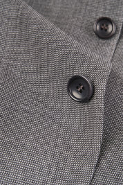 Basketweave Wool Suit - Medium Grey