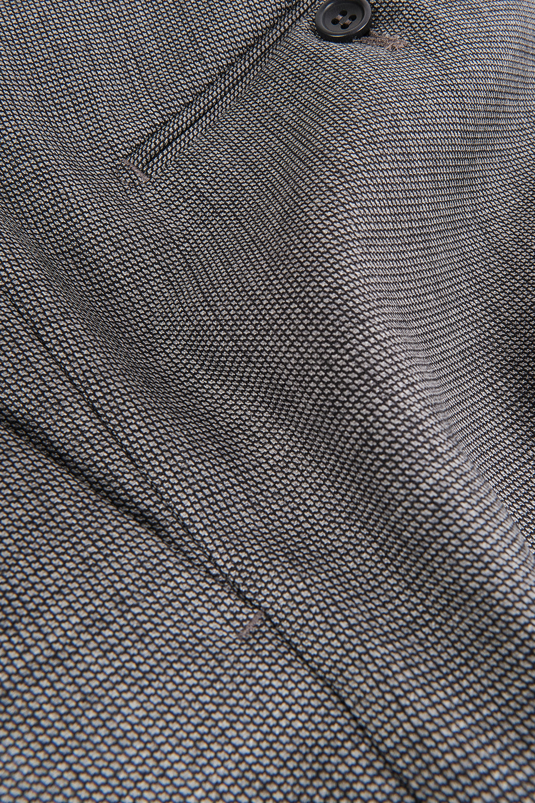 Basketweave Wool Suit - Medium Grey