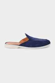 Nubuck mules - Navy