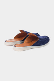 Nubuck mules - Navy