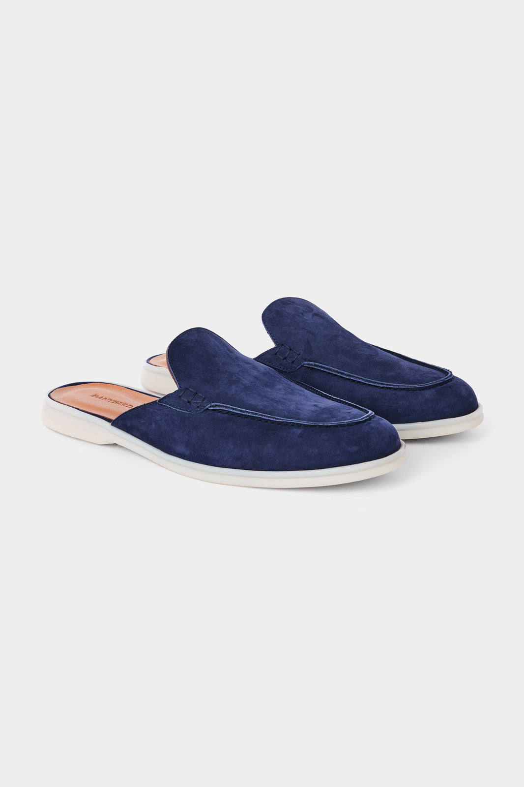 Nubuck mules - Navy