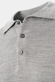 Pull col polo - Gris