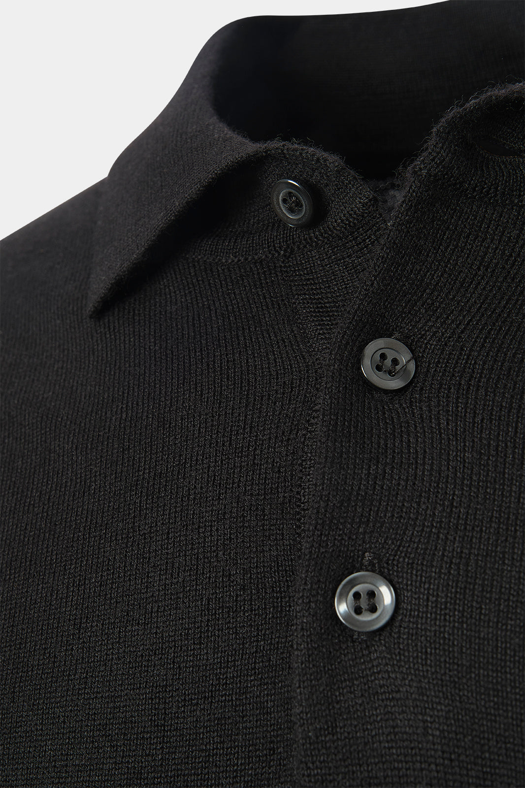 Pull col polo - Noir