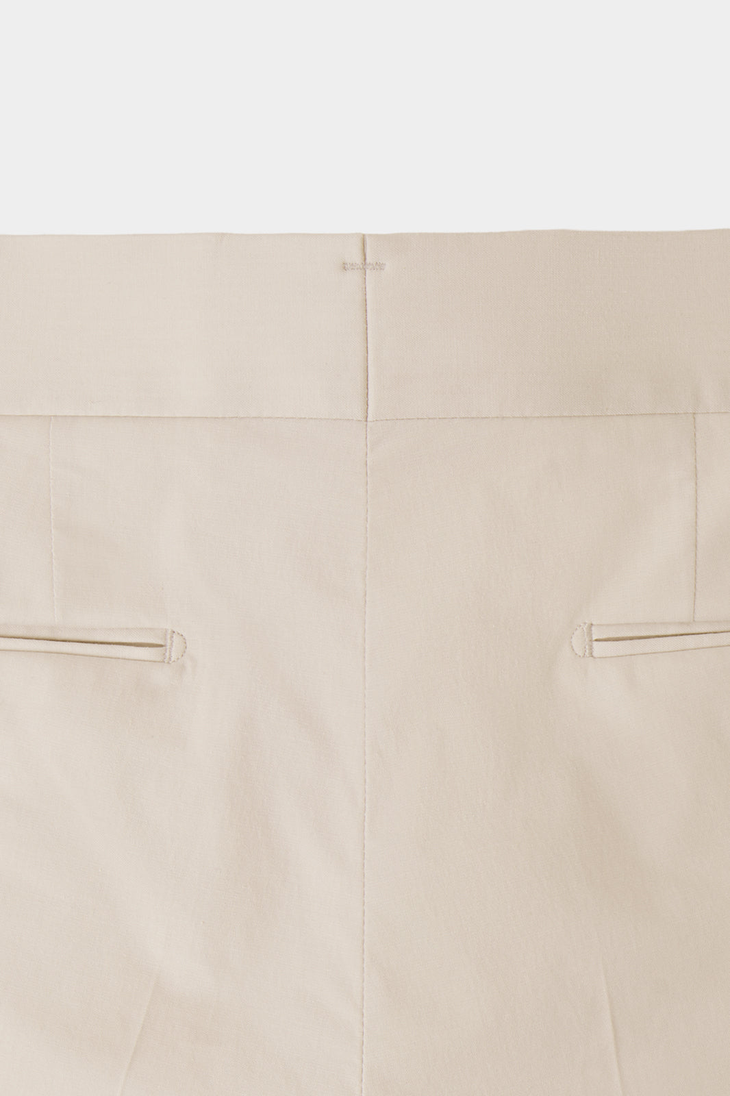 Cotton 1-ply drawstring pants - Beige - check by Dorit
