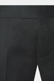 Pantalon à pattes de serrage laine - Noir