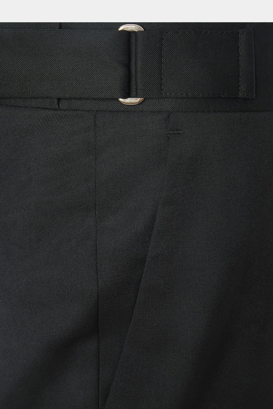 Pantalon à pattes de serrage laine - Noir