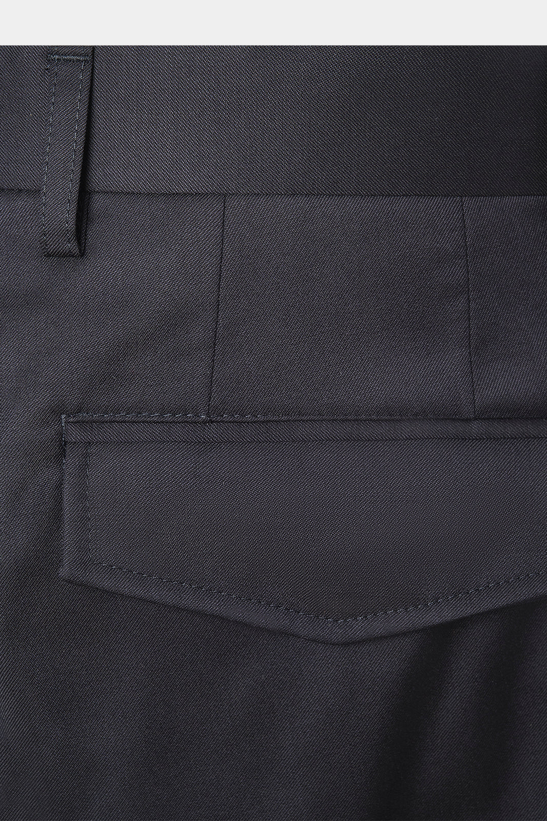 Stretch wool cargo pants - Navy