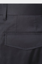 Stretch wool cargo pants - Navy
