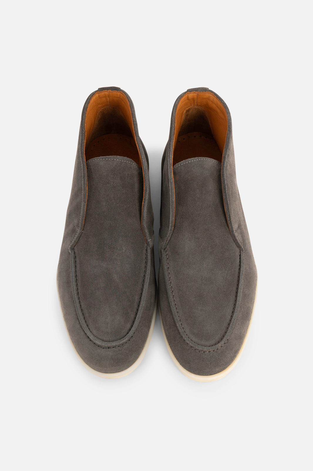 Suede calfskin loafers - Beige