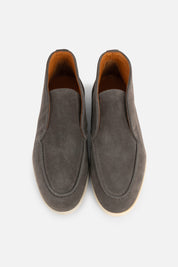 Boots en veau velours - Gris