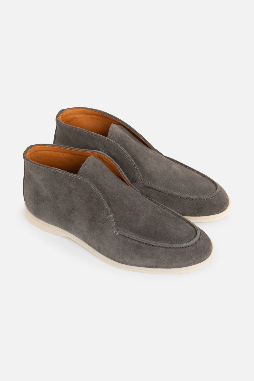 Boots en veau velours - Gris