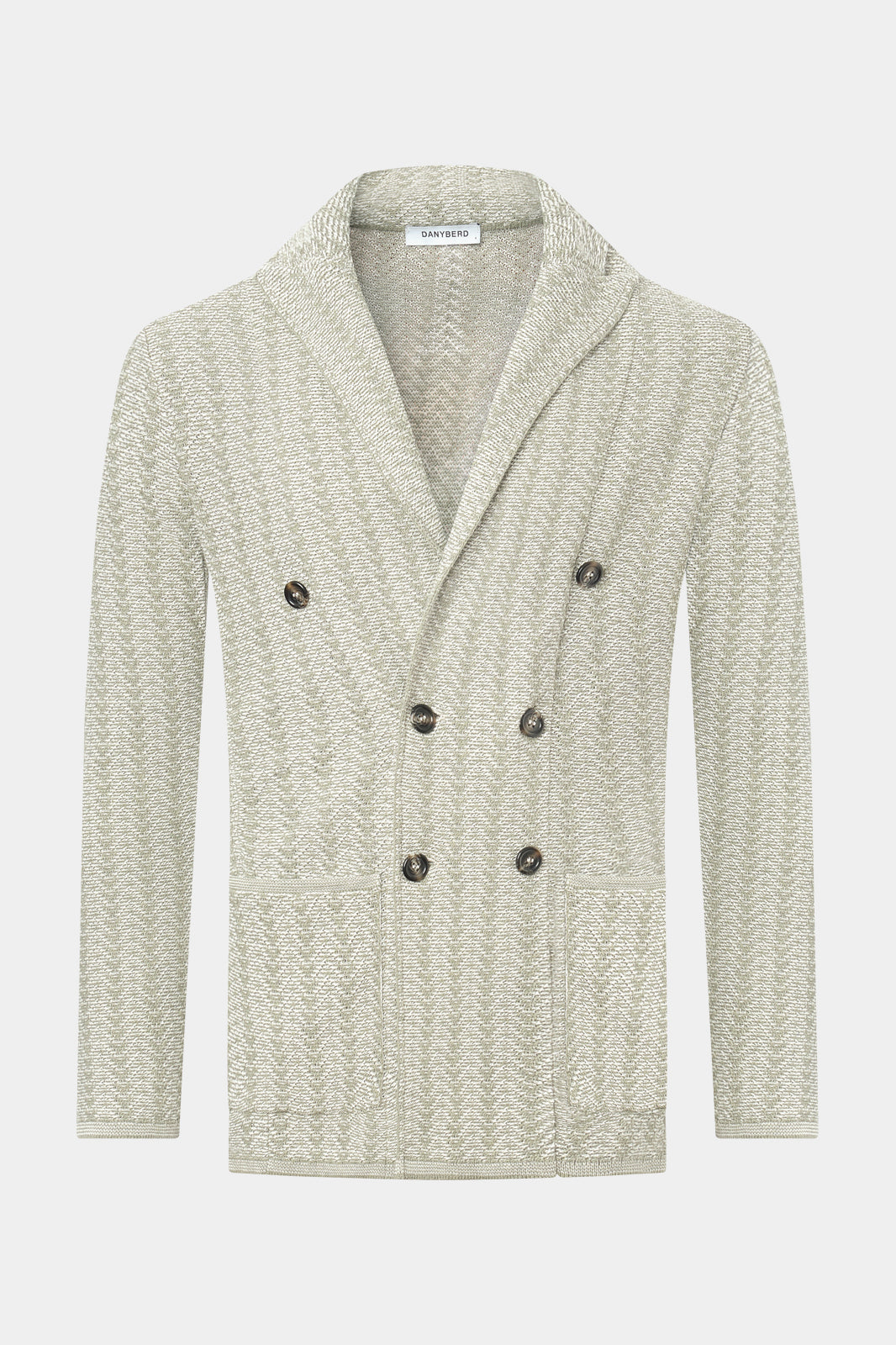 Veste en maille croisée, avec un élégant boutonnage corne. Elle est en 100% coton, made in Italy. Notre veste en maille est chic, stylée. Elle s'adaptera à vos différents styles !